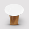 mesa oval ripada branca 04